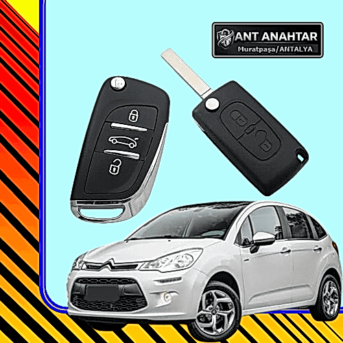 Citroen C3 2005-2015 Anahtarı Bakı