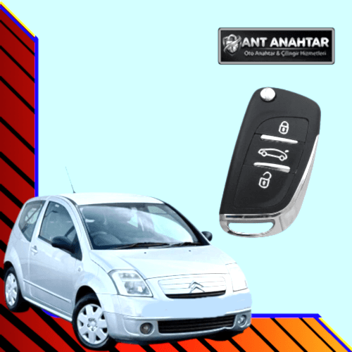 Citroen C2 2003-2009 Anahtarı Bakı