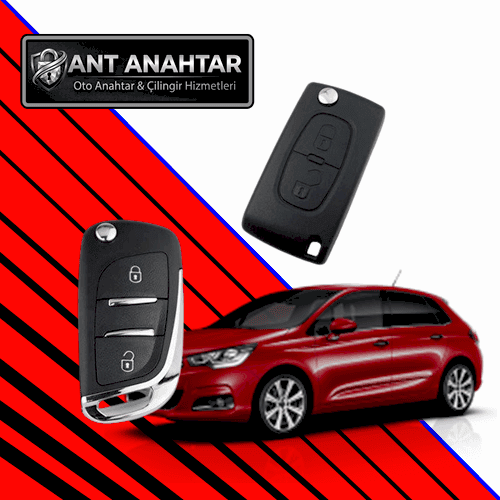 Citroen C4 2005-2015 Anahtarı Bakı