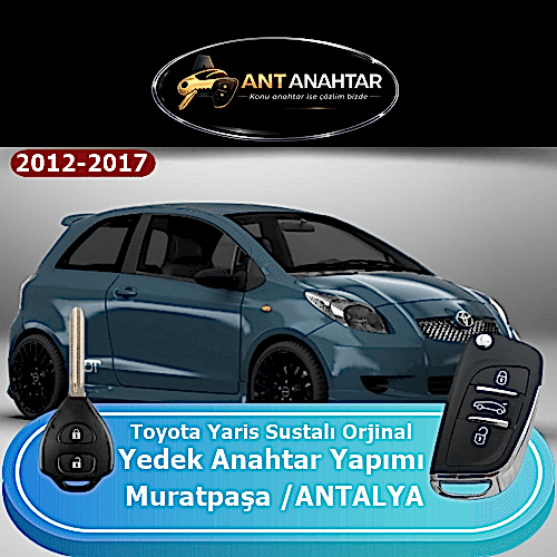 Toyota Yaris 2012–2017 Yedek Anahtar Yapımı Bakı