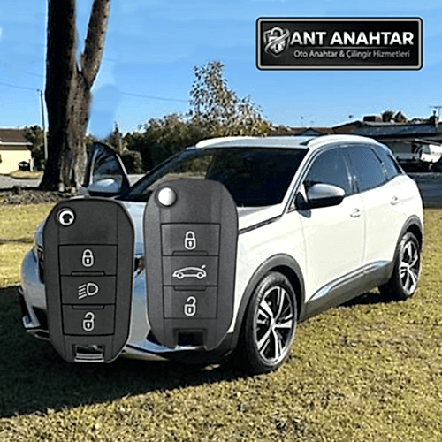 Peugeot 3008 (2017–2020) Kumandalı Anahtar Yapımı Bakı